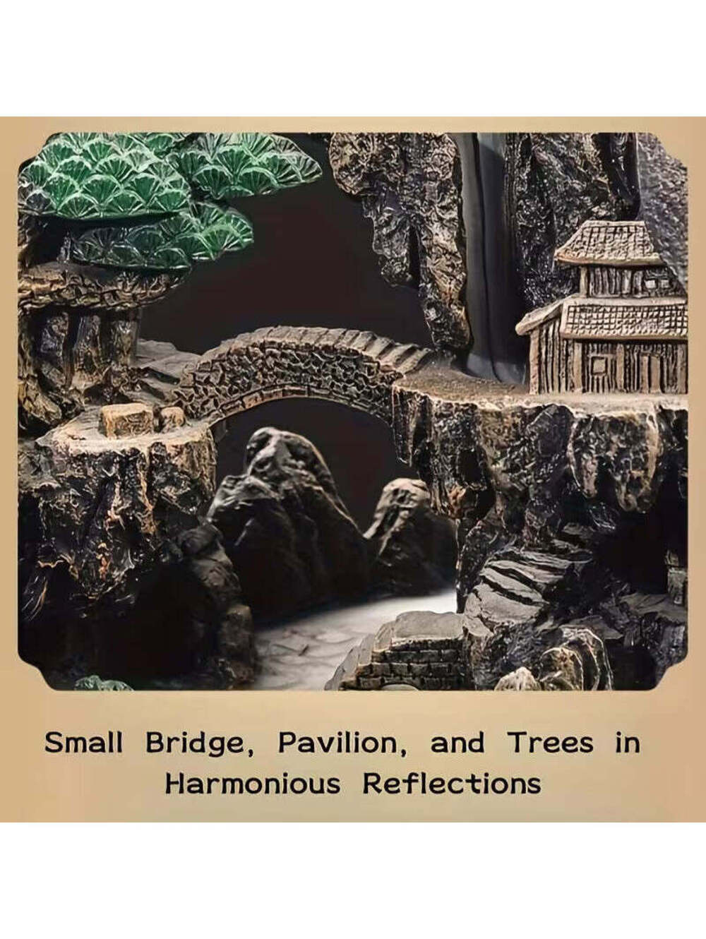 Ethereal Mountain Stream Pavilion Incense Holder